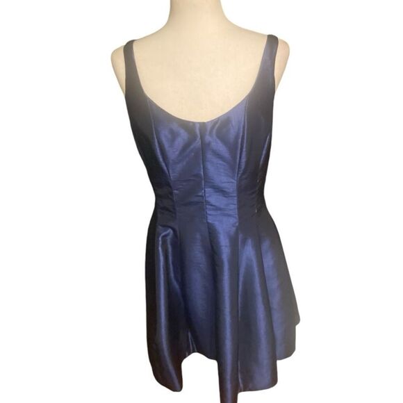 Betsy & Adam Taffeta Blue Party Dress - Picture 3 of 10